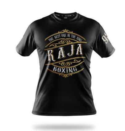 RAJA ラジャ キックボクシング Raja Tシャツ V (ブラック) サイズS