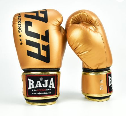 RAJA ラジャ キックボクシング セミレザーグローブ モデル2 (ゴールド