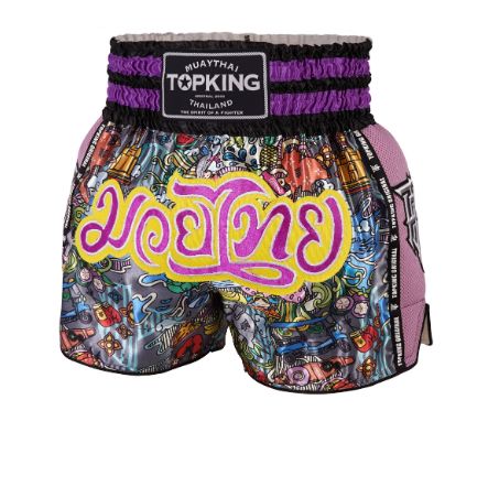 TOPKING トップキングショーツ タイボクシングショーツ ムエタイパンツ TKTBS-223 パープル