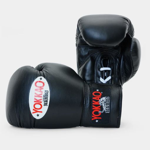 Yokkao ヨッカオ マトリックスブラック レースアップ ボクシンググローブ ブラック
