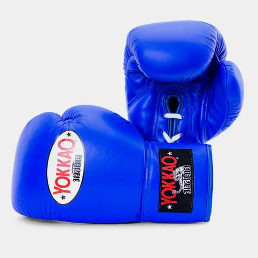 Yokkao ヨッカオ マトリックスブルー レースアップ ボクシンググローブ ブルー