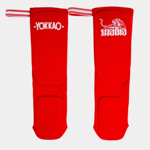 Yokkao ヨッカオ ムエタイボクシング シンガード レッドコットン