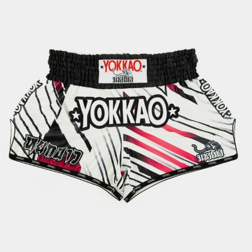 レビュー高評価の商品!の商品をすべて Yokkao ヨッカオ パワー ムエタイショーツ ホワイトの個人輸入 ボクシング