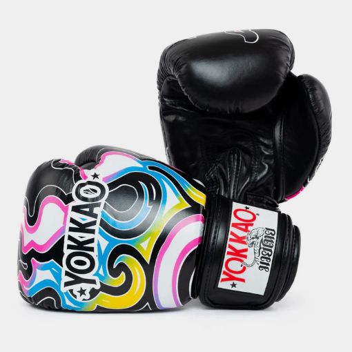 Yokkao ヨッカオ フレイムス ボクシンググローブ 
-ブラック