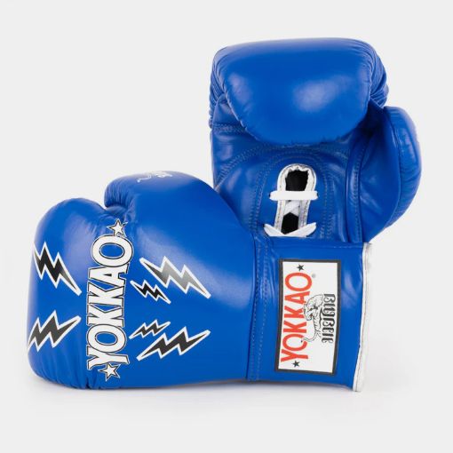 Yokkao ヨッカオ スタジアム レースアップ ボクシンググローブ ブルー