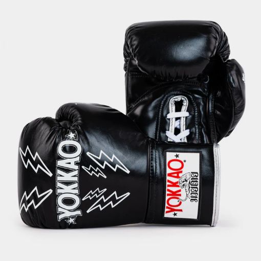 Yokkao ヨッカオ スタジアム レースアップ ボクシンググローブ ブラック