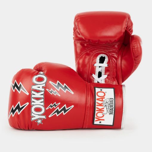 Yokkao ヨッカオ スタジアム レースアップ ボクシンググローブ レッド
